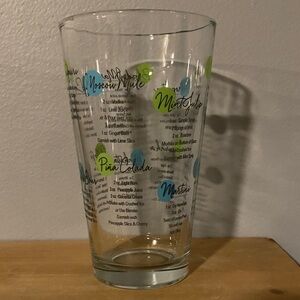 Vintage Libbey cocktail recipe measuring glass.